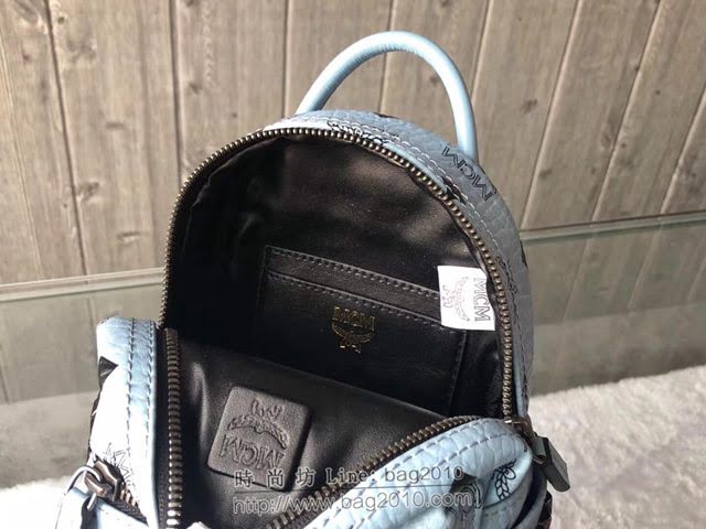 MCM雙肩背包 原單 超mini Stark經典女背包 側邊點綴鉚釘 MCM後背包 時尚迷人單品  mdmc1097